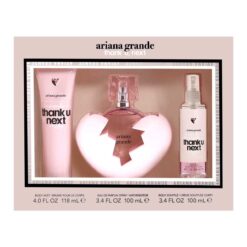 ESTUCHE ARIANA GRANDE THANK U, NEXT (3 PIEZAS)
