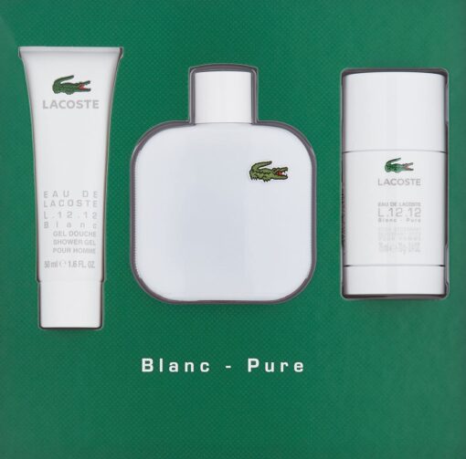 ESTUCHE LACOSTE BLANCA (3 PIEZAS)