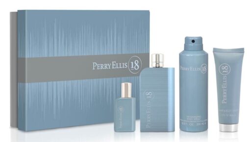 ESTUCHE PERRY ELLIS 18 HOMBRE (4 PIEZAS)
