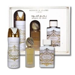 ESTUCHE LATTAFA BADEE AL OUD HONOR & GLORY (3 PIEZAS)
