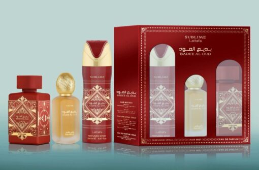 ESTUCHE LATTAFA BADEE AL OUD SUBLIME (3 PIEZAS)