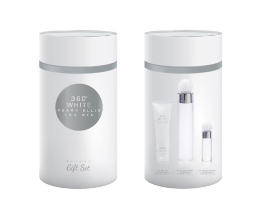 ESTUCHE PERRY ELLIS 360 WHITE HOMBRE (3 PIEZAS CANISTER)