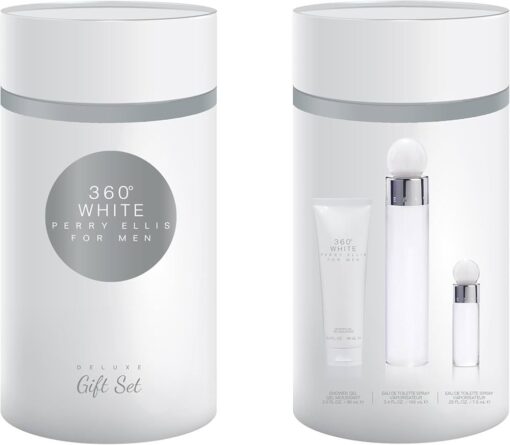ESTUCHE PERRY ELLIS 360 WHITE HOMBRE (3 PIEZAS CANISTER) - Imagen 2
