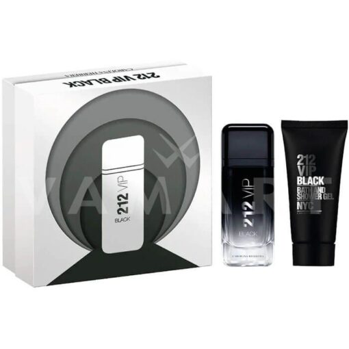 ESTUCHE CAROLINA HERRERA 212 VIP BLACK (2 PIEZAS)