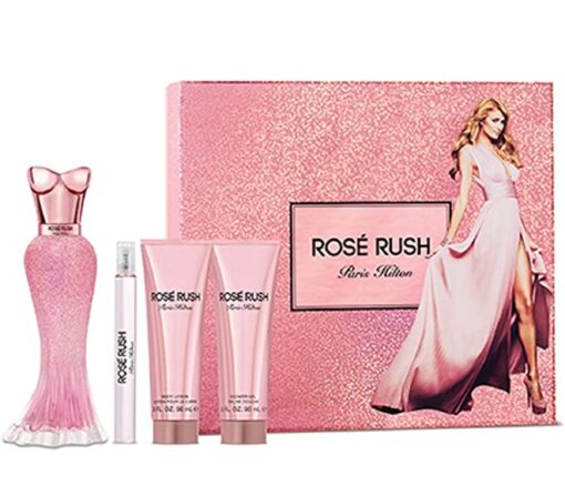 ESTUCHE PARIS HILTON ROSE RUSH (4 PIEZAS)