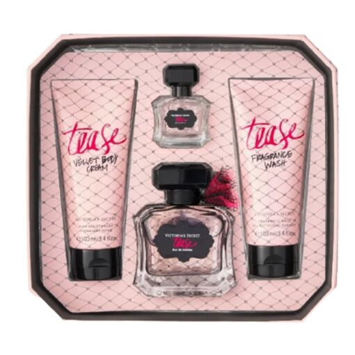 ESTUCHE VICTORIA'S SECRET TEASE MUJER (4 PIEZAS)