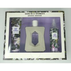 ESTUCHE ARIANA GRANDE GOD IS A WOMAN (3 PIEZAS)