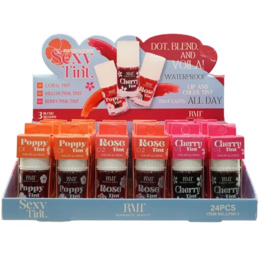 MAQUILLAJE ROMANTIC BEAUTY (TINTE PARA LABIOS Y MEJILLAS) CAJA 24 UDS