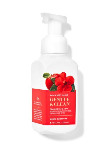 BATH & BODY; BODY WORKS GENTLE & CLEAN APPLE HIBISCUS 259 ML (JABON)