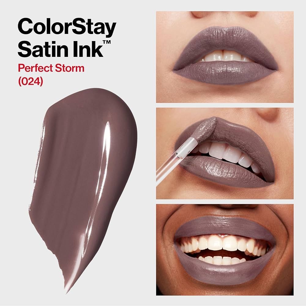 MAQUILLAJE REVLON (LABIAL LIQUIDO SATIN INK) (PERFECT STORM 024)