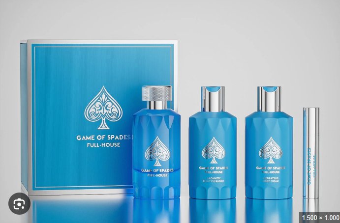 ESTUCHE JO MILANO GAME OF SPADES FULL-HOUSE UNISEX (4 PIEZAS)