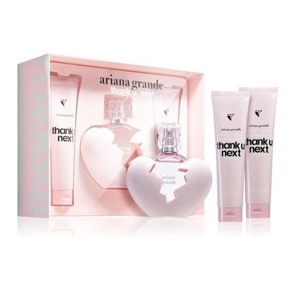 ESTUCHE ARIANA GRANDE THANK U, NEXT (3 PIEZAS)