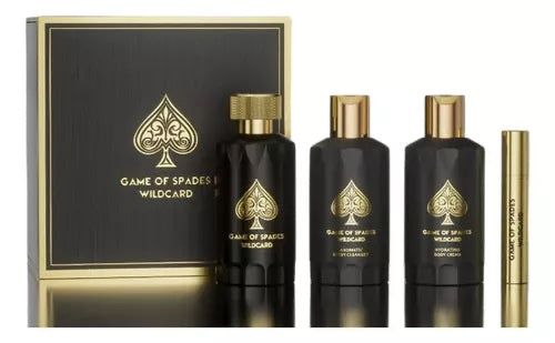 ESTUCHE JO MILANO GAME OF SPADES WILDCARD UNISEX (4 PIEZAS)