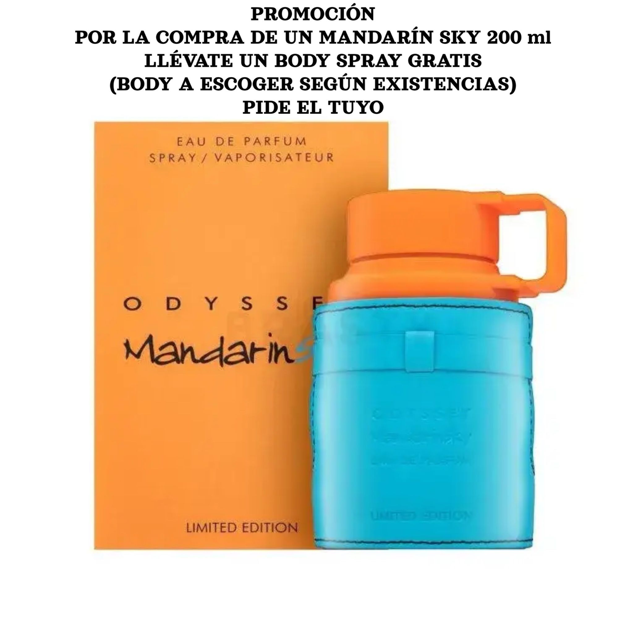 ARMAF ODYSSEY MANDARIN SKY UNISEX 200 ML EDP (OFERTA INCLUYE UN BODY GRATIS)