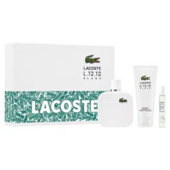 ESTUCHE LACOSTE BLANCA (3 PIEZAS)