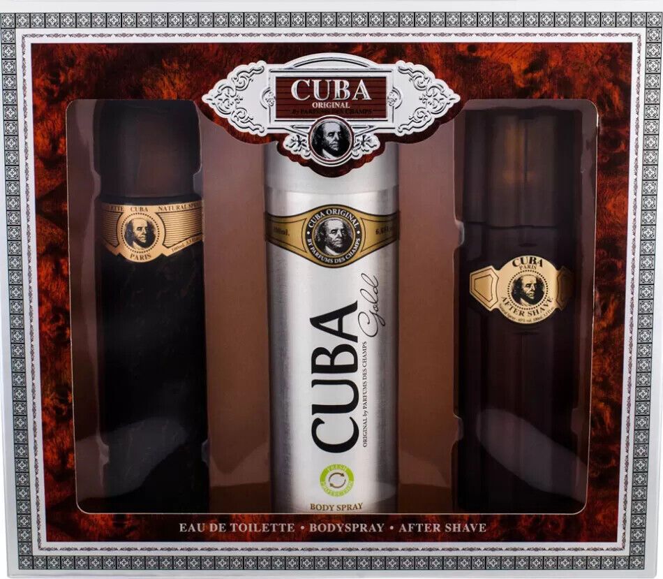 ESTUCHE CUBA GOLD HOMBRE (3 PIEZAS)