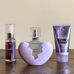 ESTUCHE ARIANA GRANDE THANK U, NEXT 2.0 (3 PIEZAS)