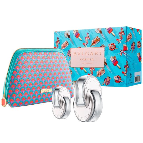 ESTUCHE BVLGARI OMNIA CRYSTALLINE (3 PIEZAS BOLSO)