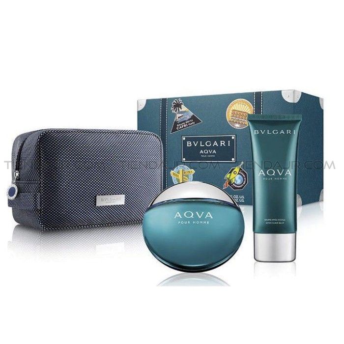 ESTUCHE BVLGARI AQVA (3 PIEZAS BOLSO)