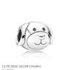 PANDORA Charm CABEZA de Perrito plata