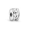 PANDORA Clip trensado barril de plata