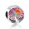 PANDORA CHARM Atardecer tropical circonia Pave Esmaltado
