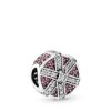 PANDORA CHARM Regalos redondos Pink y blancos Pave