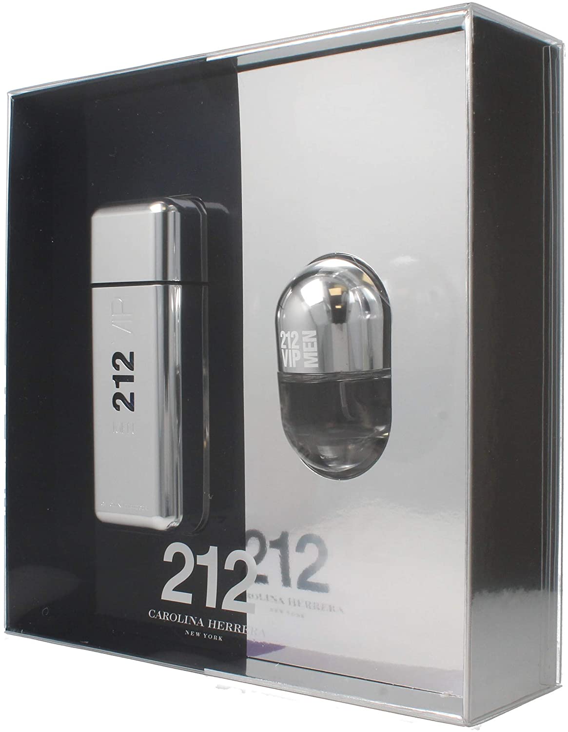 ESTUCHE CAROLINA HERRERA 212 VIP NEW YORK PILLS HOMBRE (2 PIEZAS )