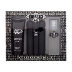 ESTUCHE CUBA PRESTIGE BLACK HOMBRE (3 PIEZAS)