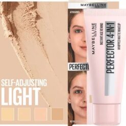 MAQUILLAJE MAYBELLINE ( 4 EN 1 PREBASE-CORRECTOR-ILUMINADOR-CREMA) (01 LIGHT- E6)