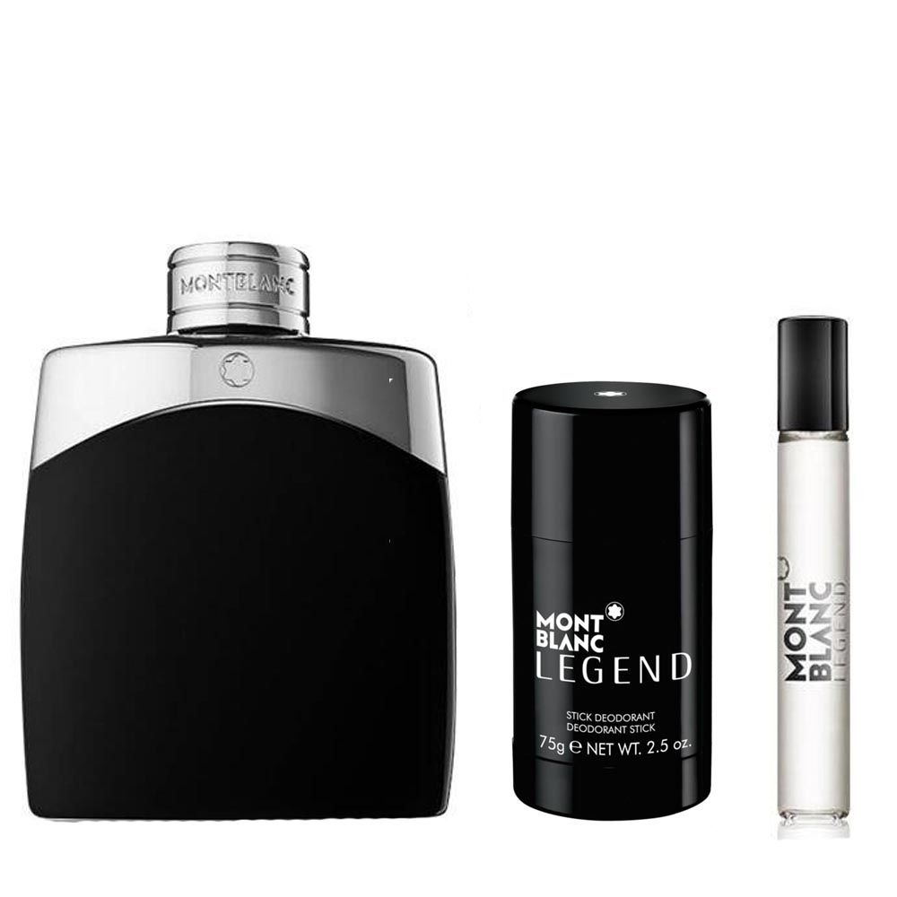 ESTUCHE MONT BLANC LEGEND (3 PIEZAS TRAVEL)