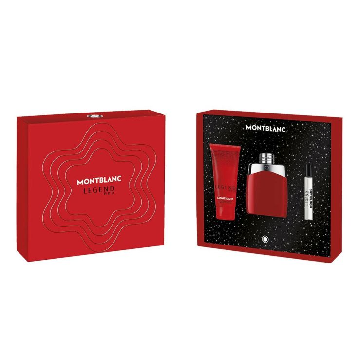 ESTUCHE MONT BLANC LEGEND RED (3 PIEZAS)