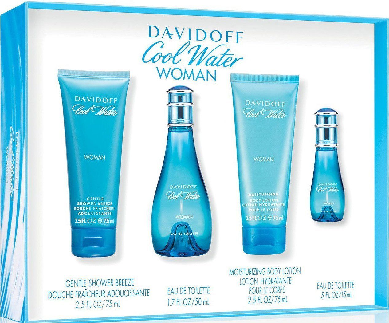 ESTUCHE DAVIDOFF COOL WATER MUJER (4 PIEZAS)