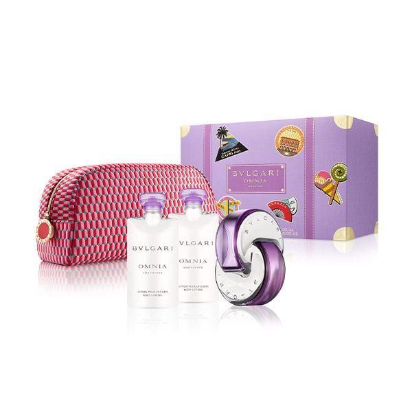 ESTUCHE BVLGARI OMNIA AMETHYSTE (4 PIEZAS BOLSO)