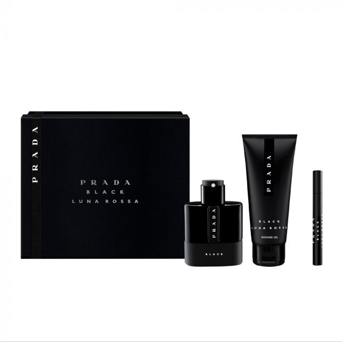 ESTUCHE PRADA BLACK (3 PIEZAS)