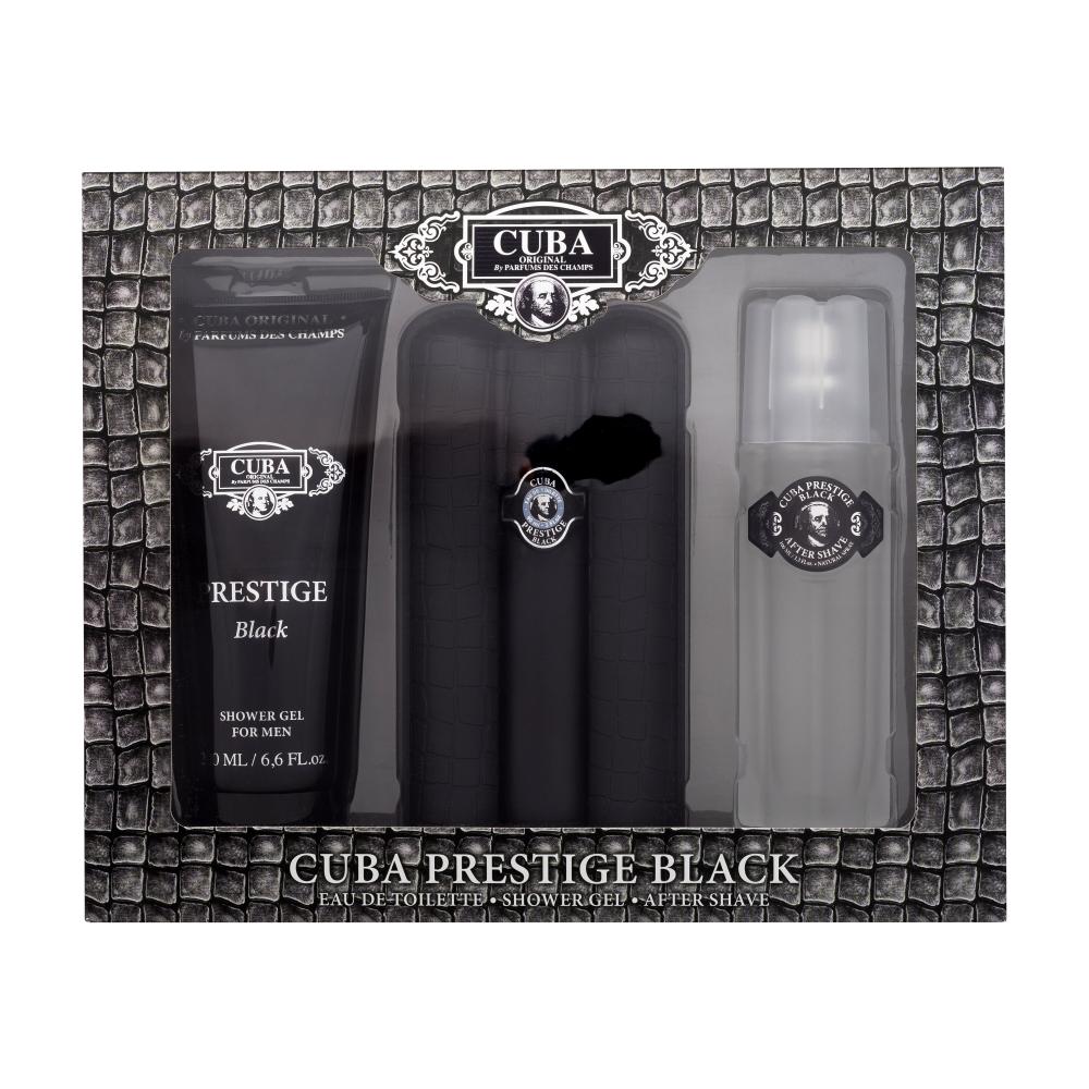 ESTUCHE CUBA PRESTIGE BLACK HOMBRE (3 PIEZAS)