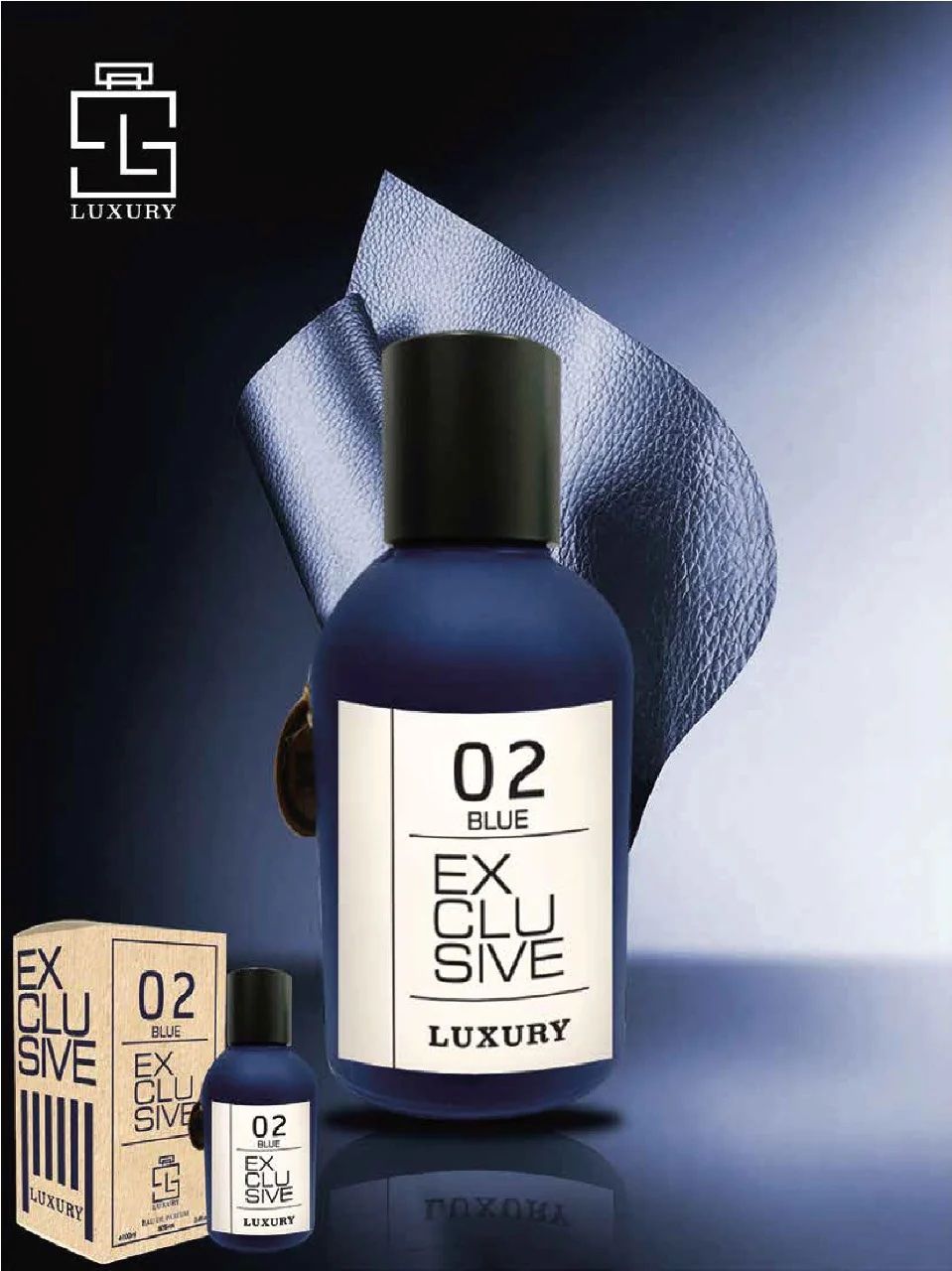KHALIS LUXURY 02 BLUE EXCLUSIVE HOMBRE 100 ML EDP - Imagen 2