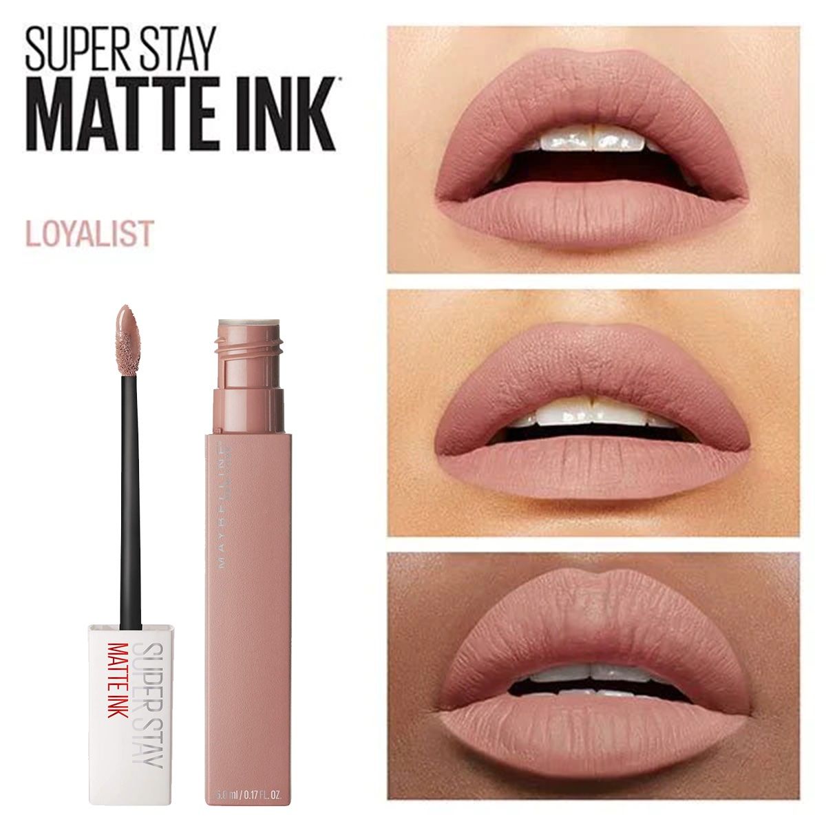 MAQUILLAJE MAYBELLINE (LABIAL LIQUIDO SUPER STAY MATTE INK) (05 LOYALIST) - Imagen 2
