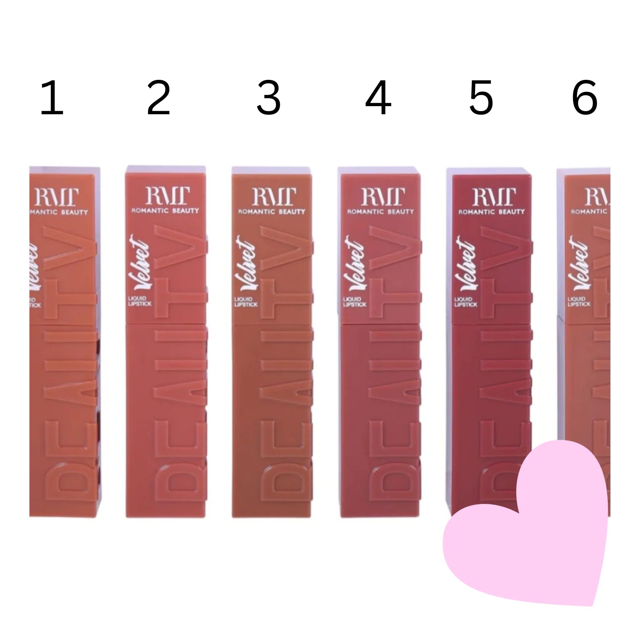 MAQUILLAJE ROMANTIC BEAUTY VELVET (LABIAL LIQUIDO MATTE NUDE COLOR) (1) - Imagen 2