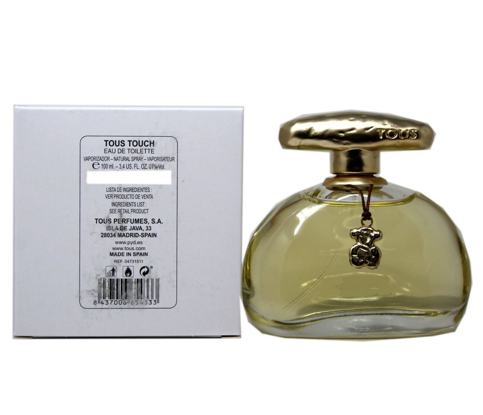 TOUS TOUCH 100 ML EDT (TESTER) - Imagen 2