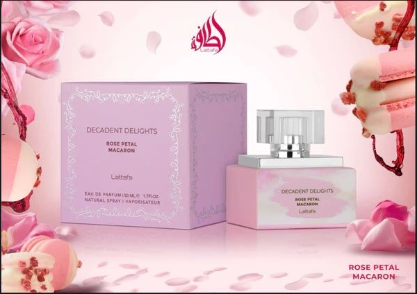 LATTAFA DECADENTS DELIGHTS ROSE PETAL MACARON MUJER 50 ML EDP