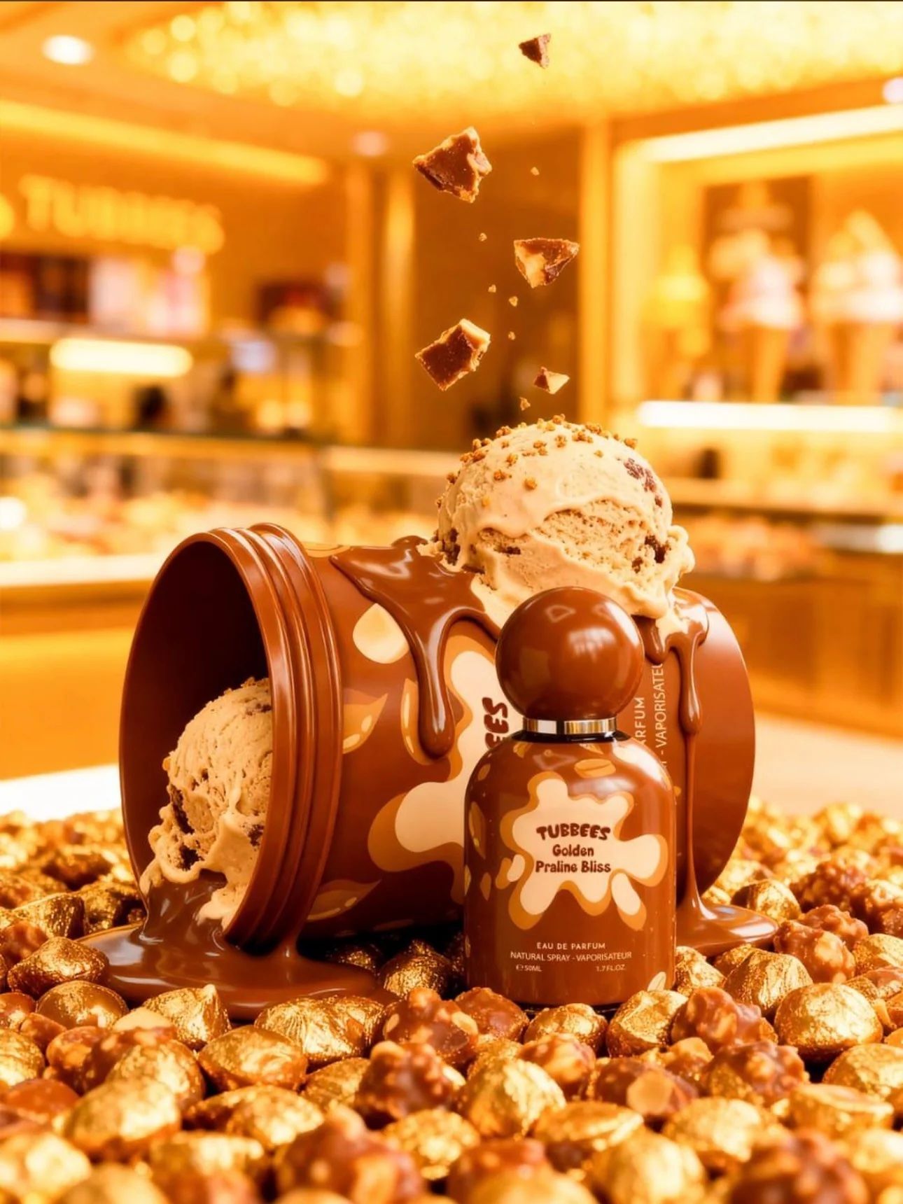 GRANDEUR TUBBEES GOLDEN PRALINE BLISS UNISEX 50 ML EDP