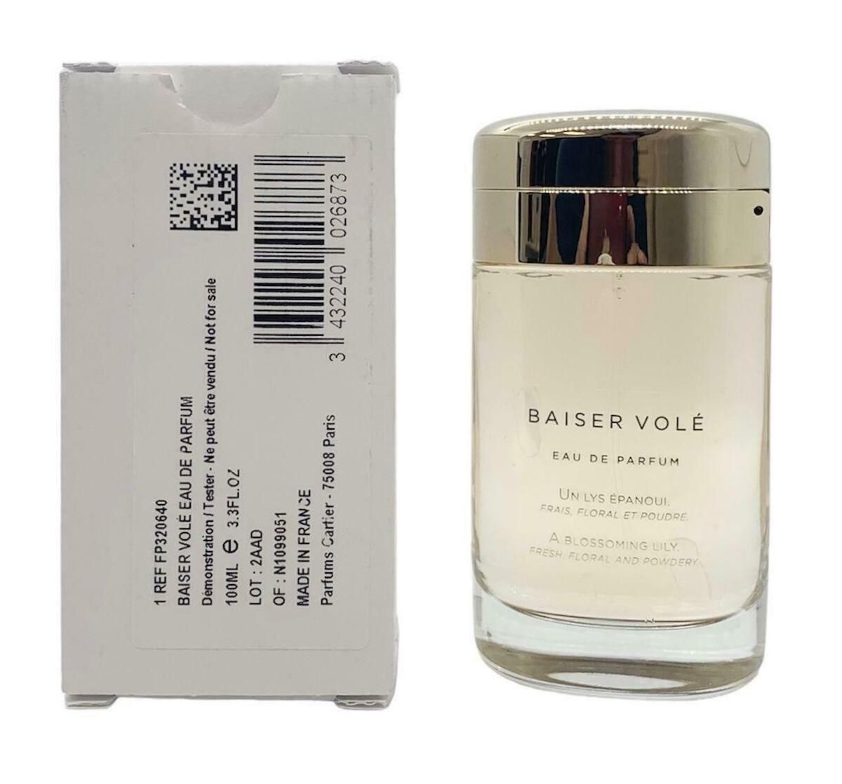CARTIER BAISER VOLE 100 ML EDP (TESTER)