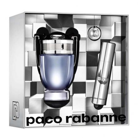 ESTUCHE PACO RABANNE INVICTUS (3 PIEZAS TRAVEL LLAVERO)