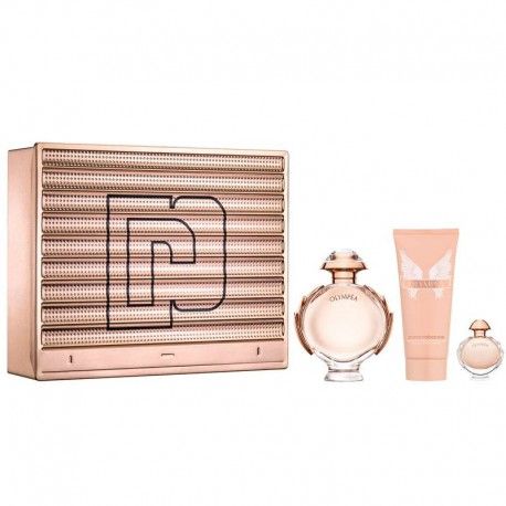 ESTUCHE PACO RABANNE OLYMPEA METAL (3 PIEZAS CAJA METAL)