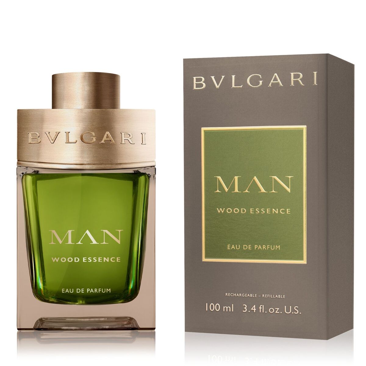 BVLGARI MAN WOOD ESSENCE 100 ML EDP (REFILLABLE)