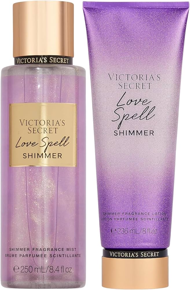 VICTORIA’S SECRET LOVE SPELL SHIMMER (PROMOCION PAREJA-BODY Y CREMA)