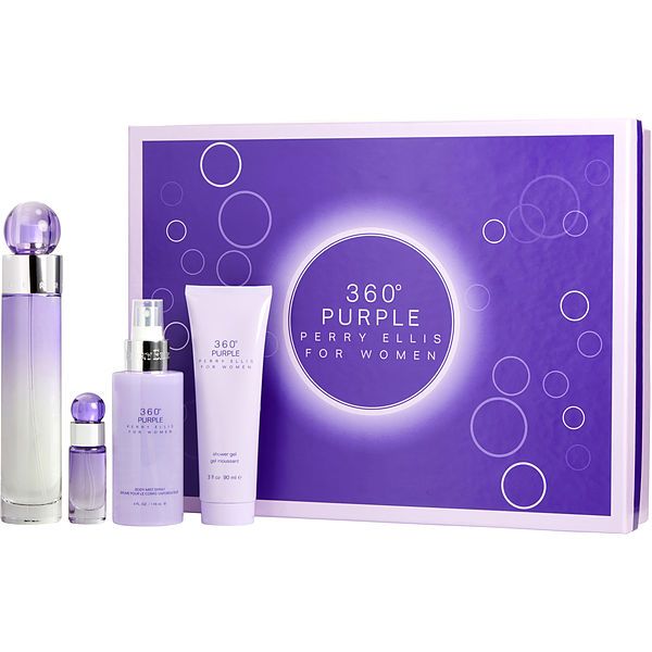 ESTUCHE PERRY ELLIS 360 PURPLE (4 PIEZAS)
