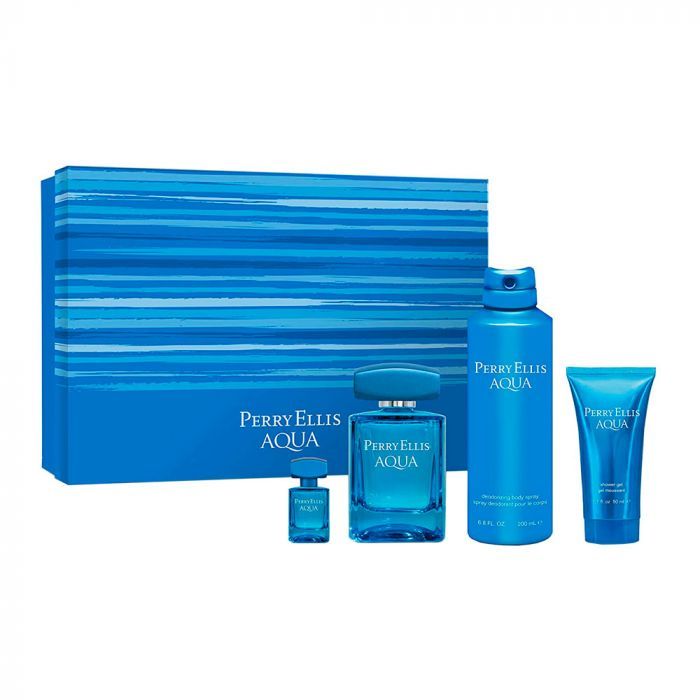 ESTUCHE PERRY ELLIS AQUA (4 PIEZAS)