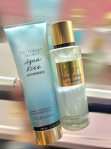 VICTORIA’S SECRET AQUA KISS SHIMMER (PROMOCION PAREJA-BODY Y CREMA)